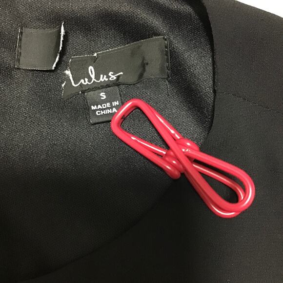 LULUS SZ S Black Celebrate Charm Tiered Cutout Round Neck Maxi Dress NEW B137 - Picture 9 of 11